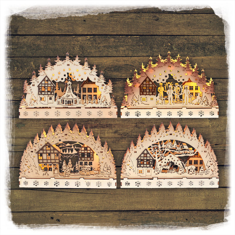 Schwibbogen '23x3,5x15cm' LED-beleuchtet