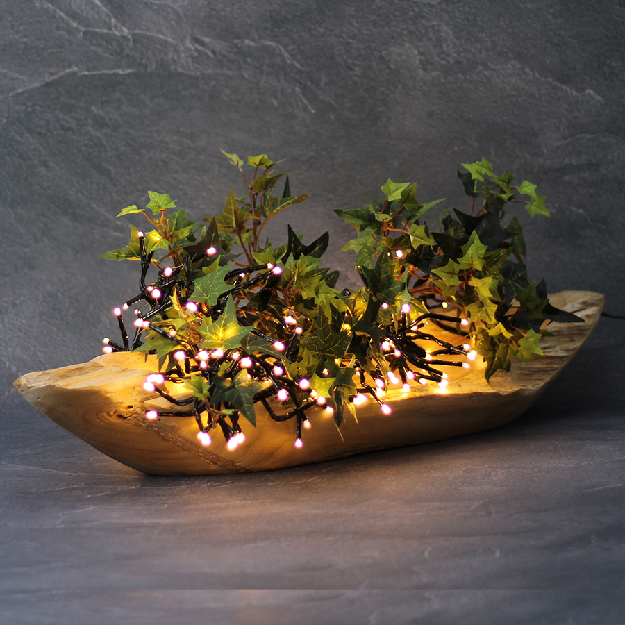 Lichterkette Cluster '192 LEDs' warmweiß