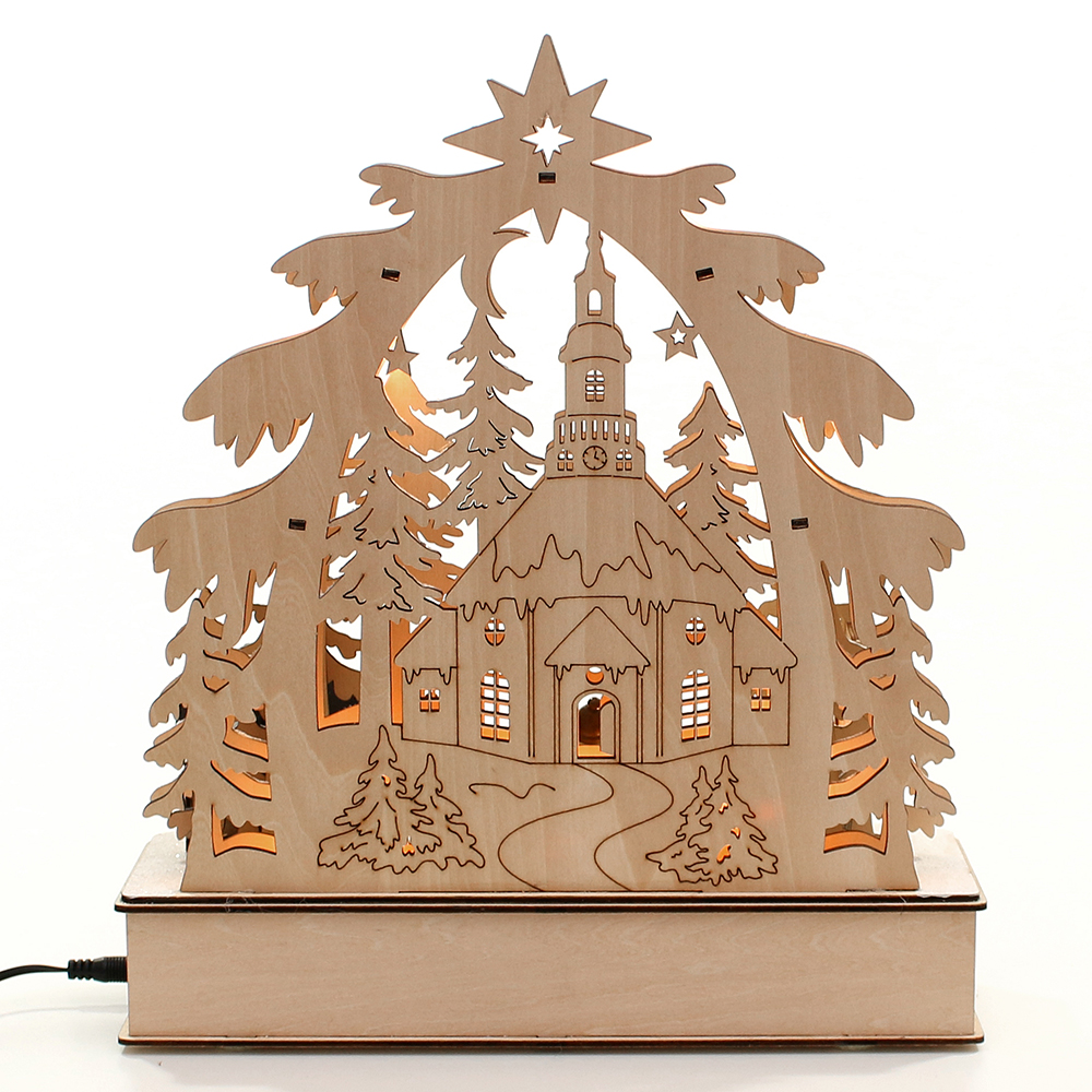 Schwibbogen Lichterecke 'Seiffen' 30cm breit