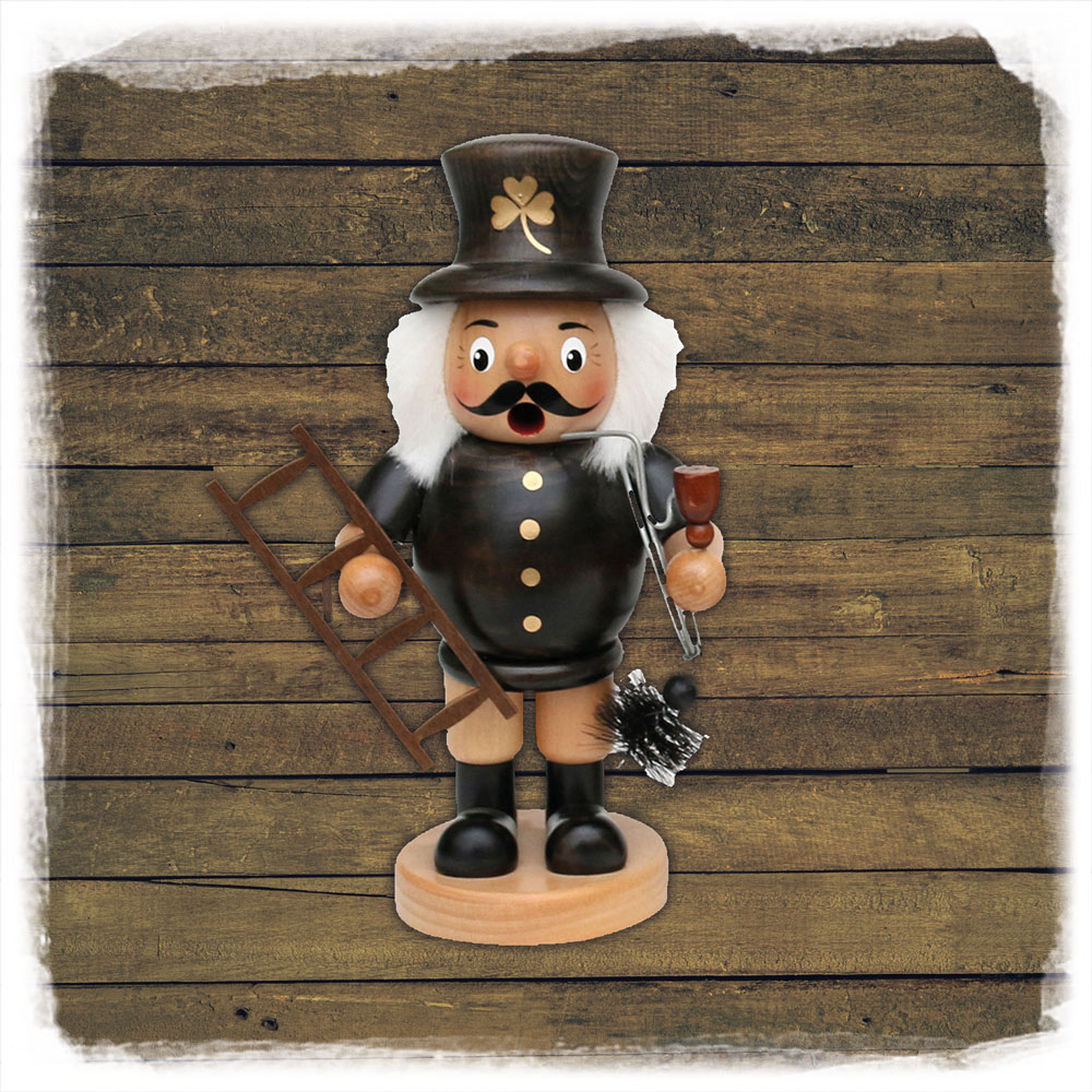 'Förster, Schornsteinfeger, Weihnachtsmann & Jäger' Räuchermann, 19cm