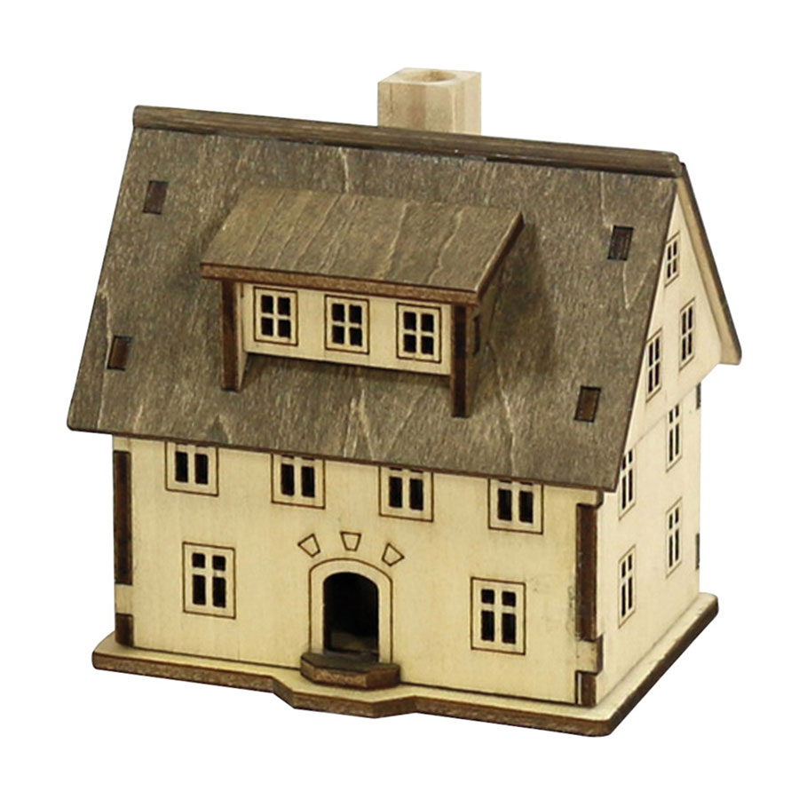 Räucherhaus 'Seiffen' in 3 Varianten  8,2x6x8,3 cm Holz