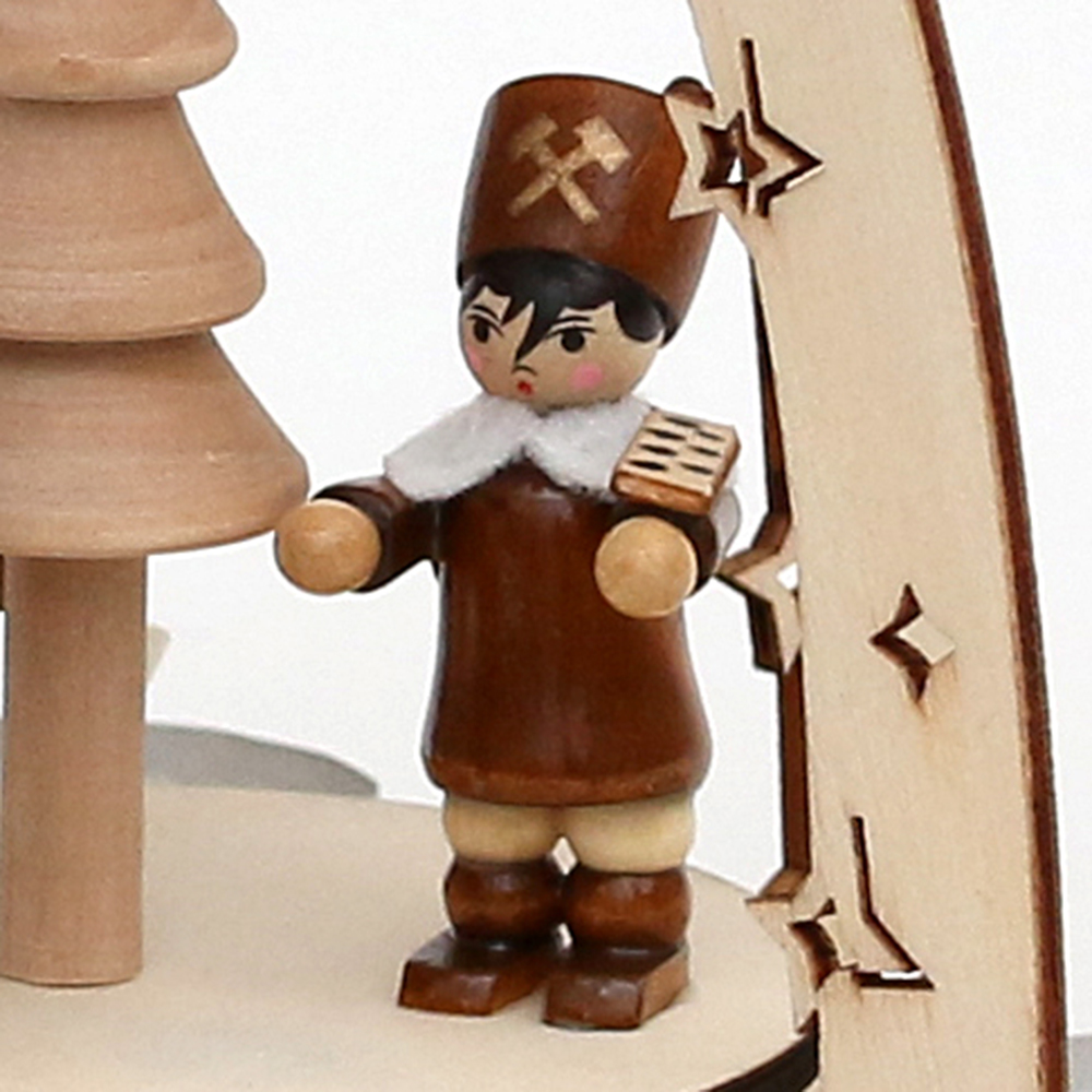 Pyramide 23cm Bergmannsfiguren 2-fach sortiert
